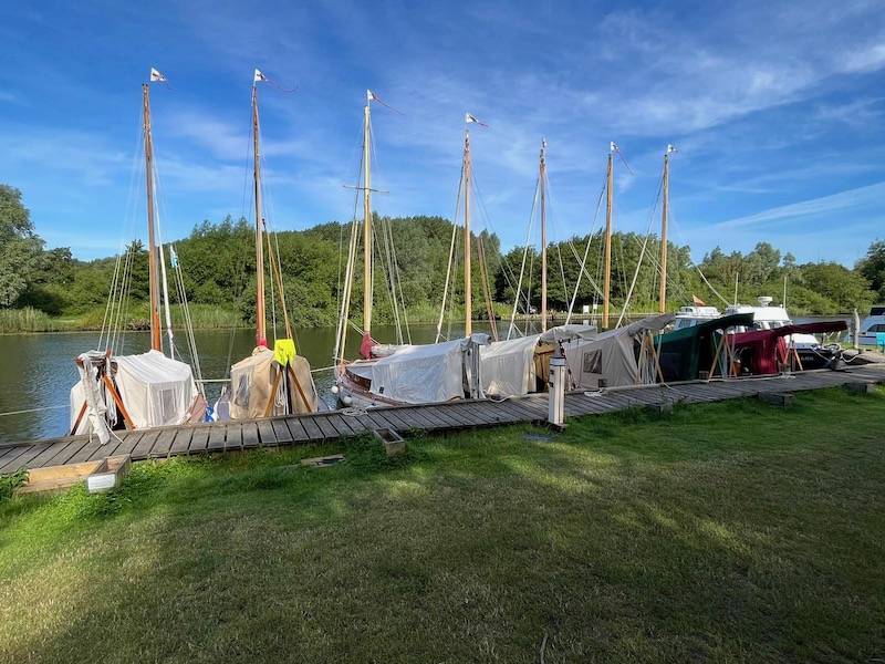 22 Crews moored at Surlingham Ferry