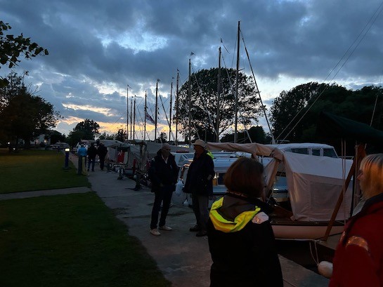 16 Post dinner chats on the quay at Beccles