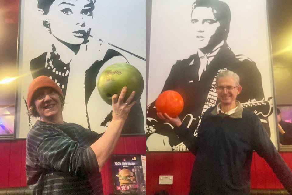 Joe E and Cally at Holywood Bowl